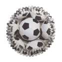 Cupcake Backfrmchen (Folie), Fussball 36 Stk.