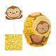 Dekorations Kit fr Cupcakes, Affe 48 tlg.