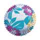 Cupcake Backfrmchen (Folie), Blumen Cool 36 Stk.