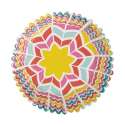 Cupcake Backfrmchen (Folie), Regenbogen gestreift 36 Stk.