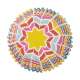 Cupcake Backfrmchen (Folie), Regenbogen gestreift 36 Stk.