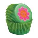 Dekorations Kit fr Cupcakes, Blumen 48 tlg.