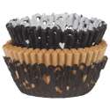 Cupcake Backfrmchen 2-tlg., schwarz, 24 Stk.