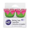 Cupcake Mini-Backfrmchen Blume, pink, 48 Stk.