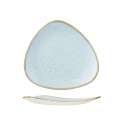Stonecast Hellblau Triangel Teller flach 22.9cm