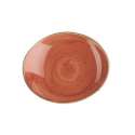 Stonecast Orange Platte oval 19x16cm