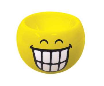 Smiley Eierbecher Emoticon breites Grinsen,  6cm