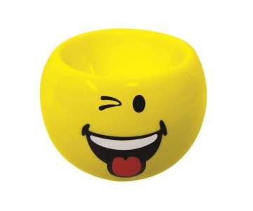 Smiley Eierbecher Emoticon zwinkern,  6cm