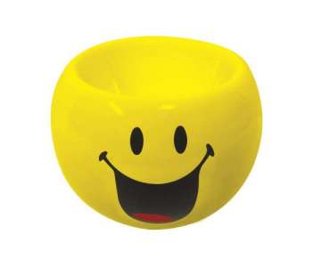 Smiley Eierbecher Emoticon happy,  6cm