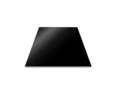 Pebbly Glaskeramik Abdeckung, schwarz, 50x28cm