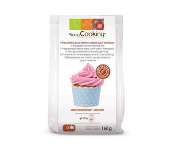 Pulvermix fr Himbeergeschmack Cremefllung, Glutenfrei 160g