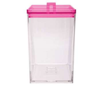 MeeMe Vorratsdose gross transparent/fuchsia 2,4 lt.