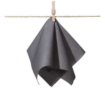 Serviette 40x40cm, dunkelgrau, 20 Stk.