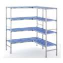 Anbauregal fr Eckmontage 4 Ebenen 1051x500x1750mm