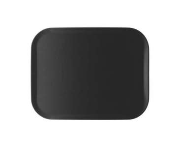 Tablett Rocca Grain schwarz 46x36cm