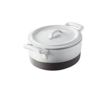 Kasserolle 45cl mit Deckel, weiss
