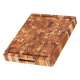 Teak Hackblock/Servierbrett m. Saftrille, 40.5x30.5x5 cm
