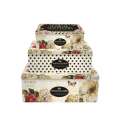 Fleurs 3er Set Guetzli-Bchsen 28x20/24x18/20x13 cm