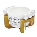 Les Delices des Gourmets Appetizer Schale m. 8 Picks+Bambus