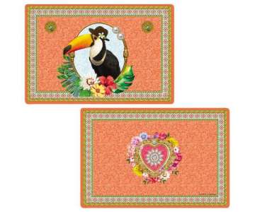 Fancy Animals Tukan Tischset doppelseitig 45x30 cm