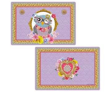 Fancy Animals Eule Tischset doppelseitig 45x30 cm
