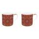 Art Around the World Mandala 2er Porzellanbecher 300 ml in