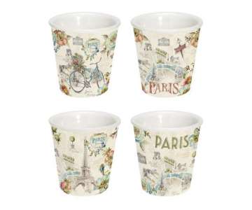 Paris forever 4er Espressotassen 80 ml