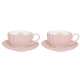Royal Pink m. Gold Espressotassen 2er Set 100 ml in GB