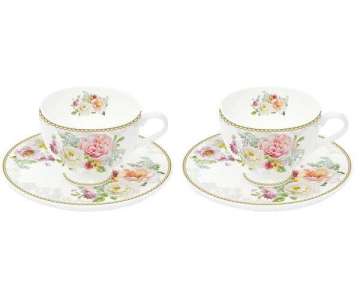 Romantic Lace 2er Set Espressotassen 75 ml