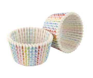 Cupcake Formen Rainbow, weiss, 32 Stk.
