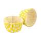 Cupcake Formen weiss/gelb gepunktet, 32 Stk.
