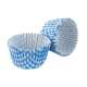 Cupcake Formen weiss/kariert, blau, 32 Stk.