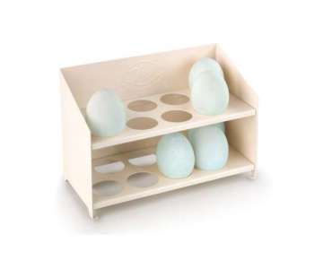 Eierrack f. 16 Eier, cream, 21.5x15x10 cm