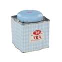 Teedose, blau