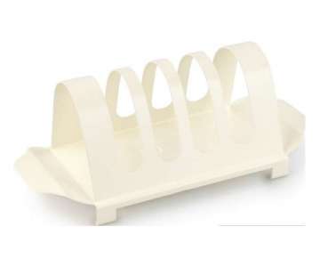 Toaststnder, cream, 24x10.5x10 cm