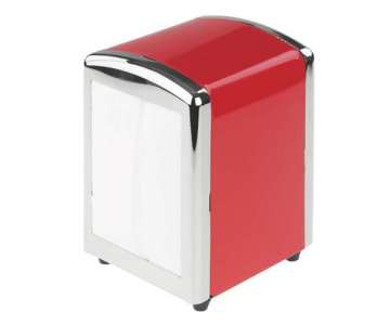 Serviettendispenser mit 50 Servietten, rot