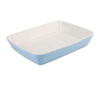 Keramik Auflaufform rechteckig, 31x24.5x6.5 cm, blau