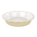 Keramik Whenform rund, 26.5x6 cm, cream