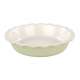 Keramik Whenform rund, 26.5x6 cm, Pistazie