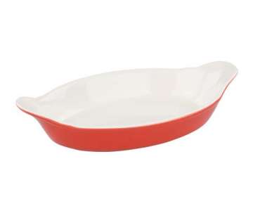Keramik Gratinform, 24.5x14x4 cm, rot