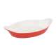 Keramik Gratinform, 24.5x14x4 cm, rot