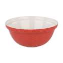 Rhrschssel m. Prgung  30 cm, cream, rot