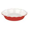 Keramik Whenform rund, 26.5x6 cm, rot