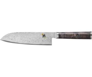 MIYABI 5000MCD 67 BLACK Santoku, 180 mm