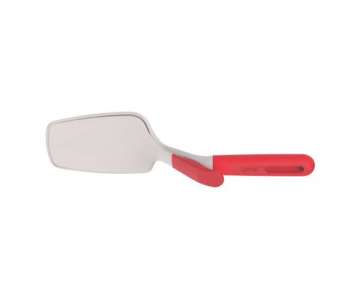 Teigschaber/Zange, (3 in 1), weiss/rot
