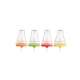 Faltform Eis am Stiel, 4er Set (gelb, grn, rot, orange)