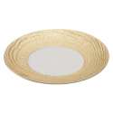 Prsentationsteller rund, H: 3.4 cm,  31 cm, Elfenbein/Gold