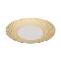 Frhstcksteller rund, H: 1.6 cm,  16 cm, Elfenbein/Gold