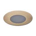 Frhstcksteller rund, H: 1.6 cm,  16 cm, Lakritze/Gold