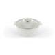 RVL 2 Kasserolle rund m. Glasd.,  22 cm, 2.4 l, weiss, Gas.